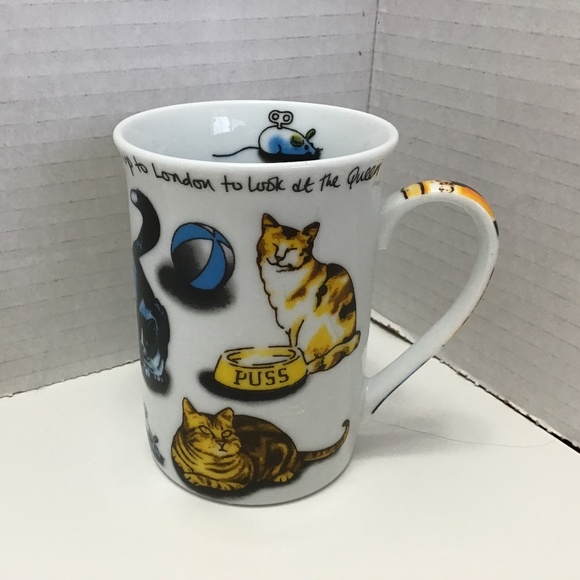 Paul Cardew 'Cat Tea’ Cat Porcelain Mug - 10 oz - English Village Tea 2010 - Picture 1 of 8